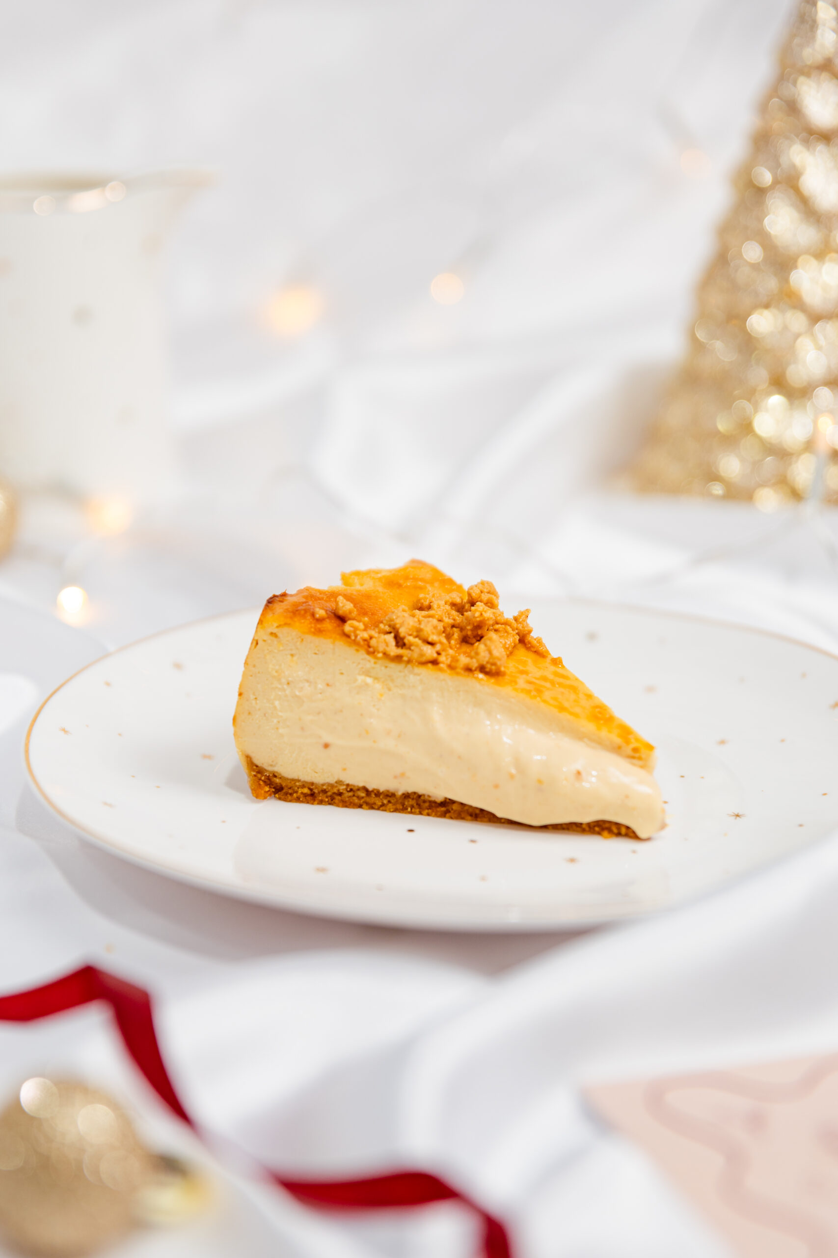 Tarta de queso y turrón